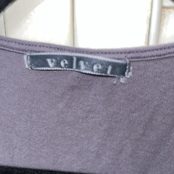 Velvet Brand Tank Top Crochet Gray Purple Med Y2K - Picture 3 of 4